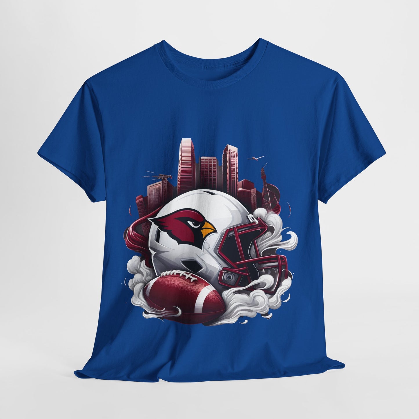 Sports Cardinals Football Helmet #16 Unisex Heavy Cotton Tee