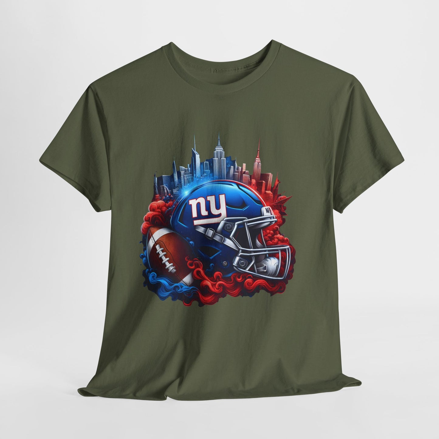 Sports Giants Football Helmet #1 Unisex Heavy Cotton Tee