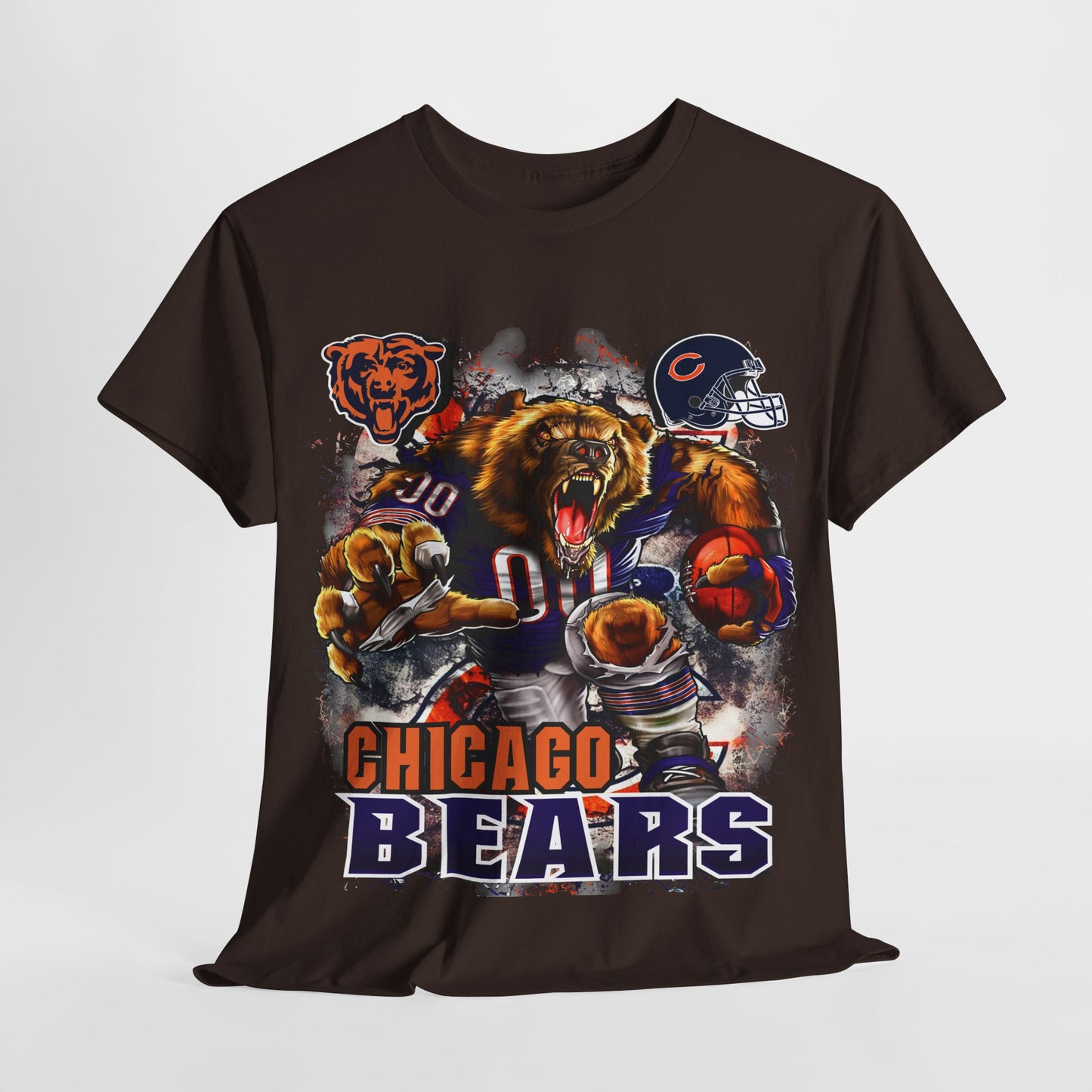 Sports Mascot Chicago Bears Unisex Heavy Cotton Tee