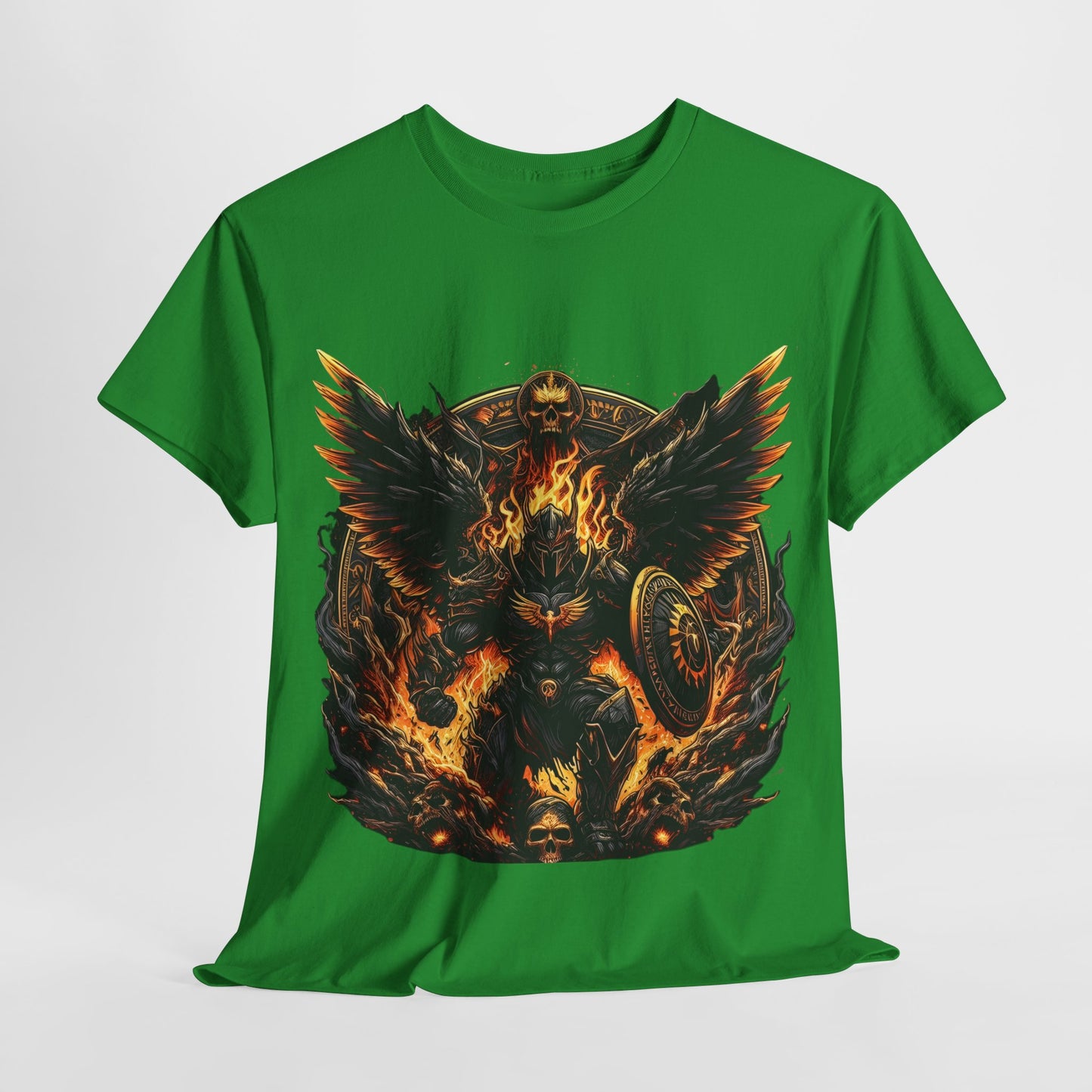 Armor Warrior Wings & Shield Unisex Heavy Cotton Tee - 312tshirts 2