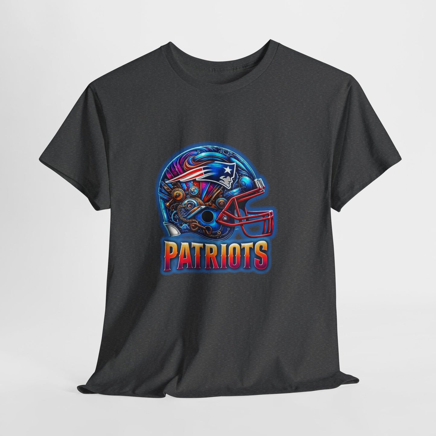 Sports Patriots Football Helmet #2 Unisex Heavy Cotton Tee