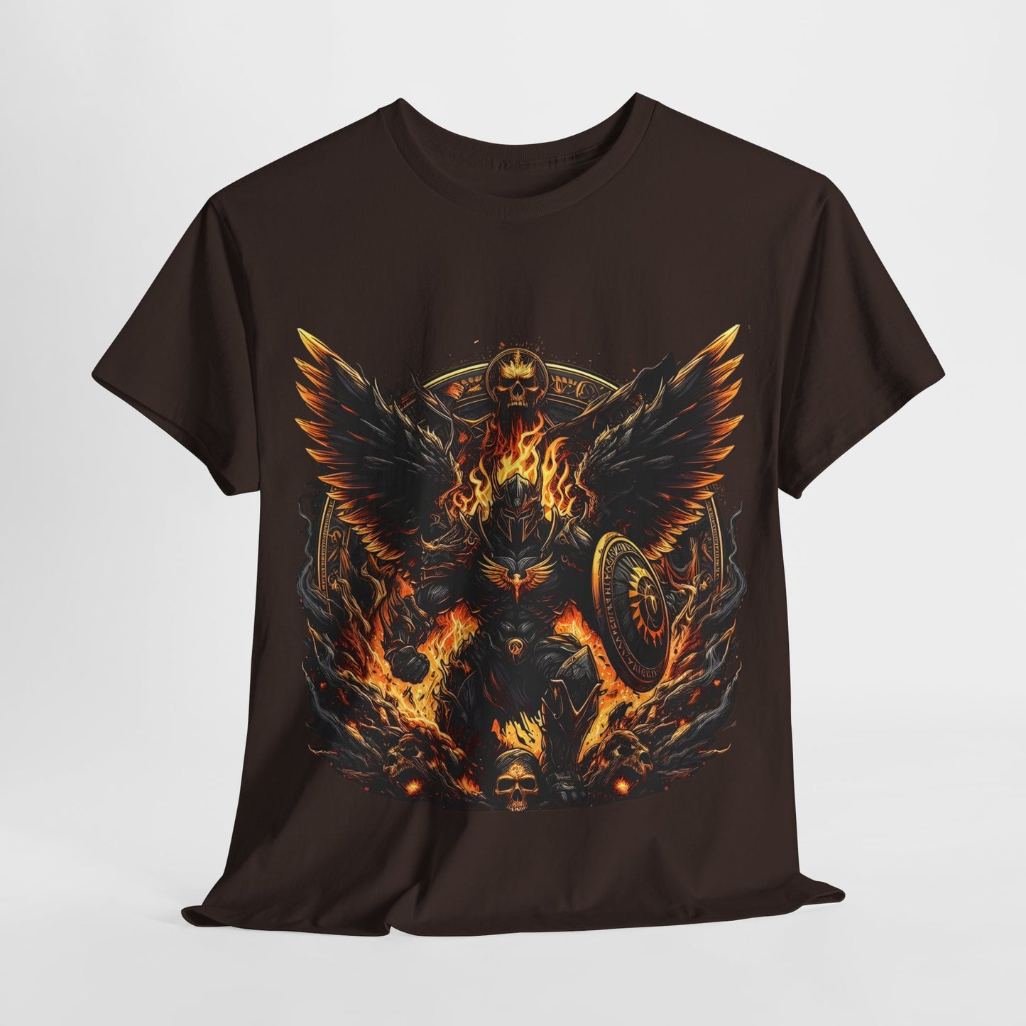Armor Warrior Wings & Shield Unisex Heavy Cotton Tee - 312tshirts 2