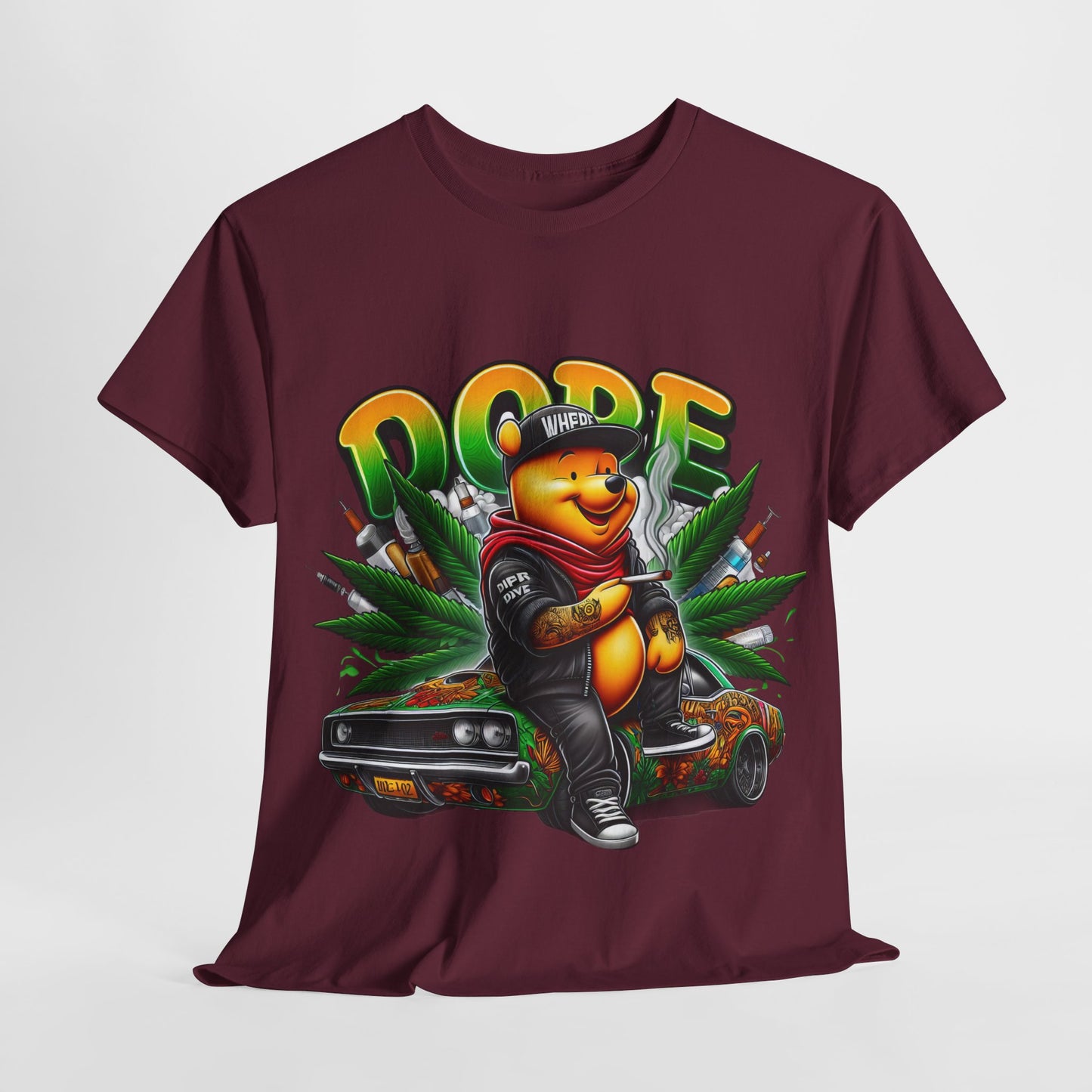 420 Dope Vibes Cool Bear #14 Unisex Heavy Cotton Tee