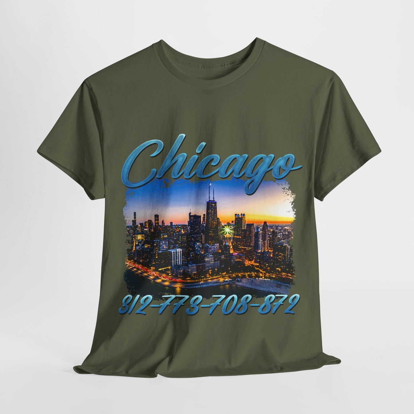 Chicago City Area Codes 1 Unisex Heavy Cotton Tee - 312tshirts 2