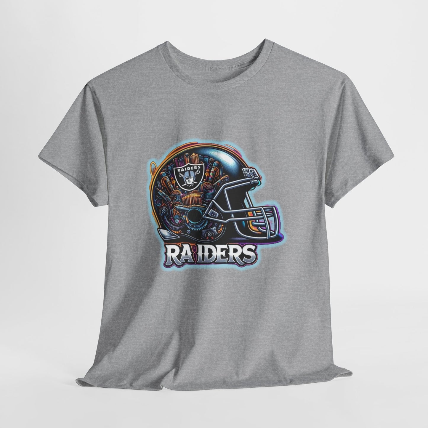Sports Raiders Football Helmet #2 Unisex Heavy Cotton Tee
