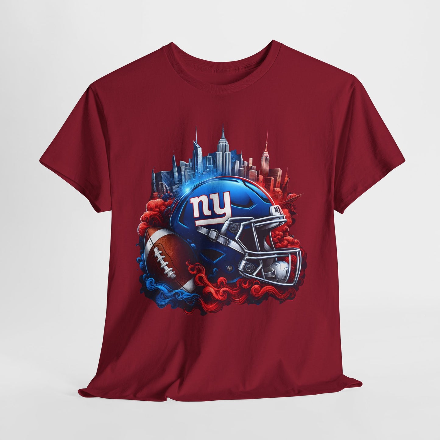 Sports NY Giants Football Helmet #1 Unisex Heavy Cotton Tee