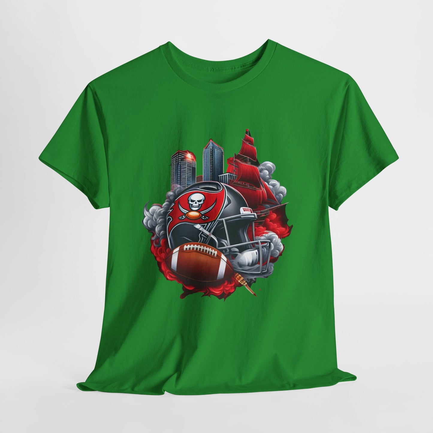 Sports Chiefs Football Helmet #32 Unisex Heavy Cotton Tee