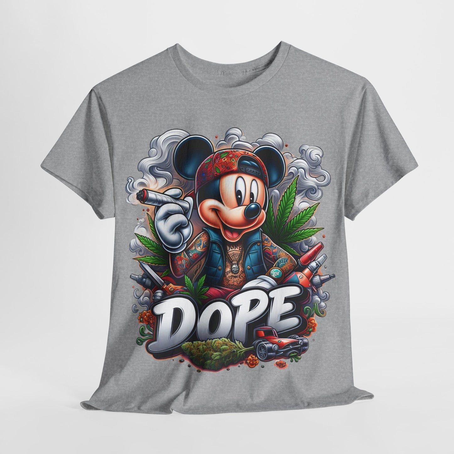 420 Dope Vibes Mouse #6 Unisex Heavy Cotton Tee