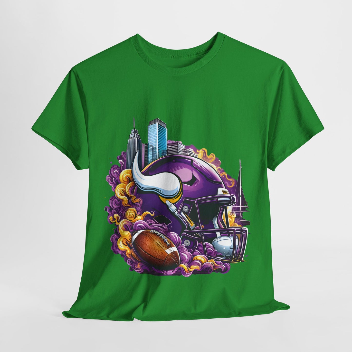 Sports Viking Football Helmet #20 Unisex Heavy Cotton Tee
