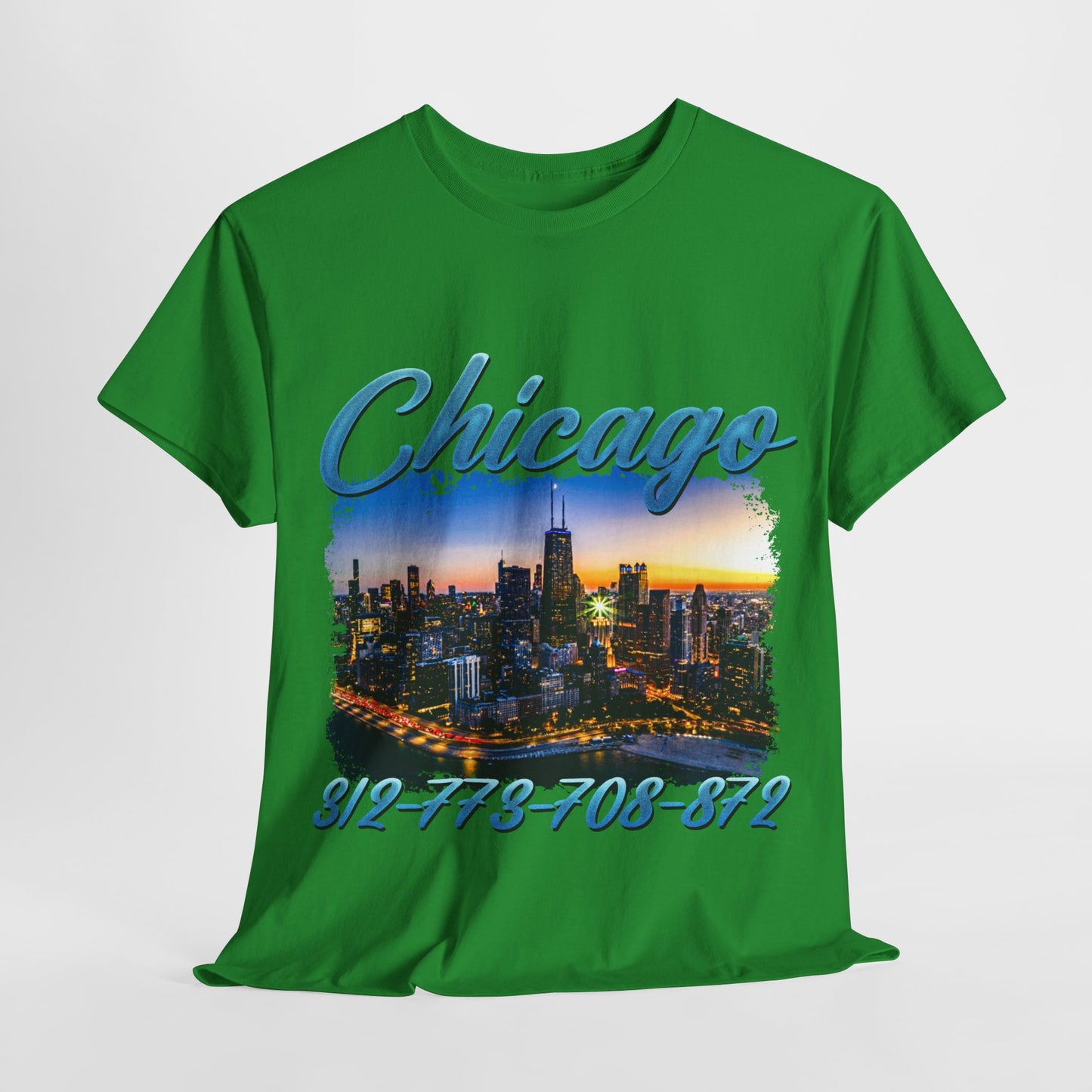 Chicago City Area Codes 1 Unisex Heavy Cotton Tee - 312tshirts 2