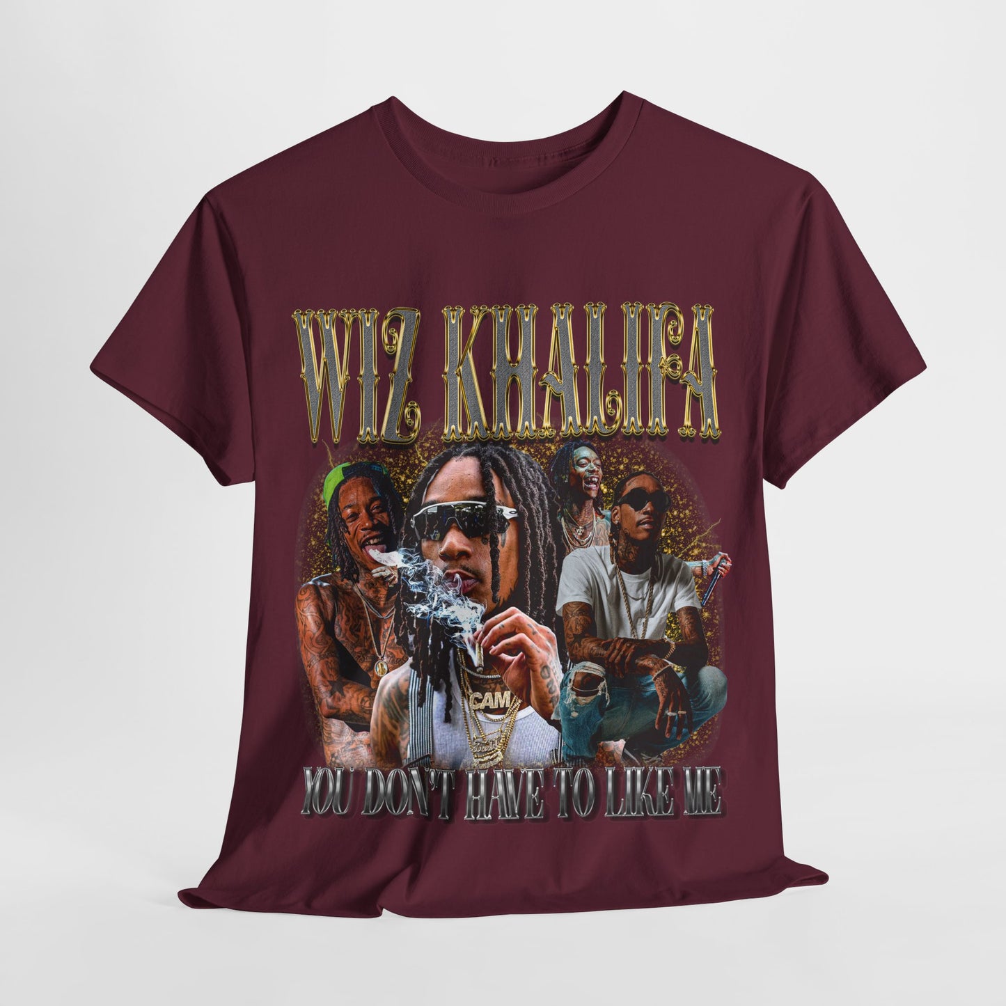 Wiz Khalifa Hip-Hop Unisex Heavy Cotton Tee