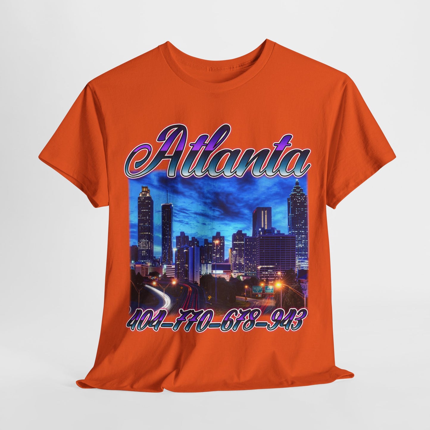 Atlanta City Area Codes 1 Unisex Heavy Cotton Tee - 312tshirts 2
