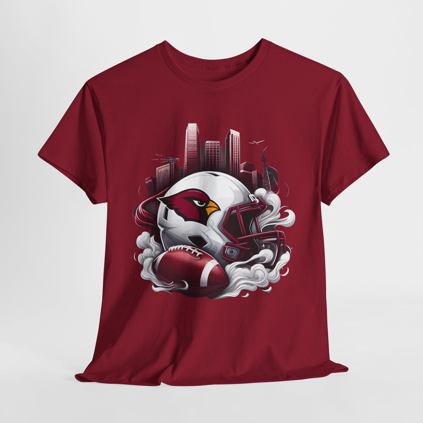Sports Cardinals Football Helmet #1 Unisex Heavy Cotton Tee