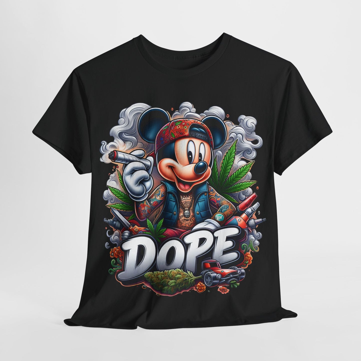 420 Dope Vibes Mouse #6 Unisex Heavy Cotton Tee