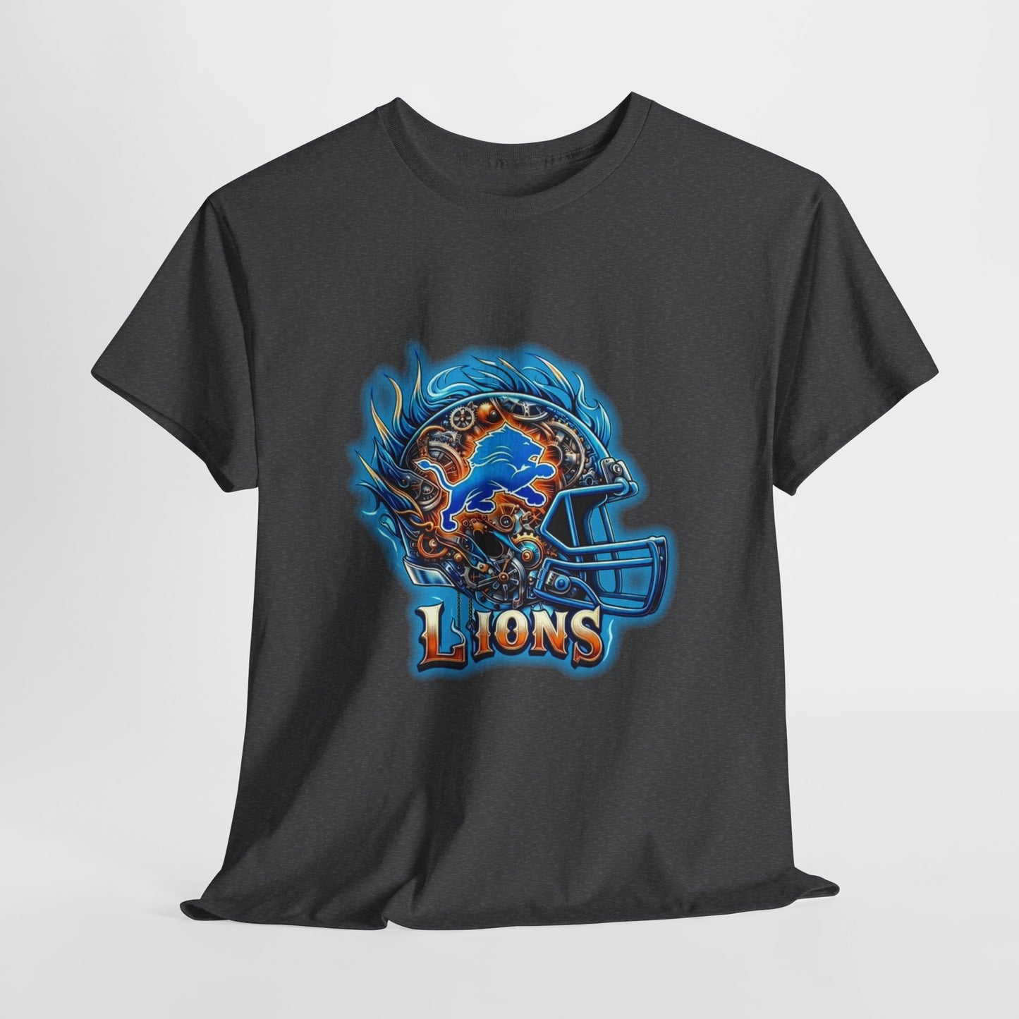 Sports Lions Football Helmet #2 Unisex Heavy Cotton Tee