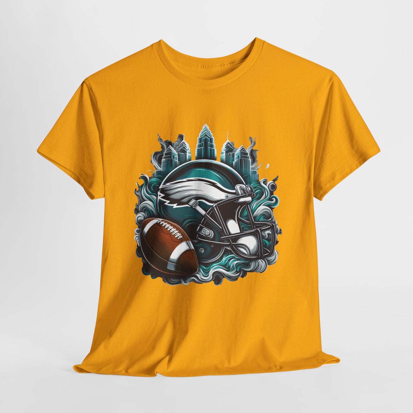 Sports Eagles Football Helmet #29 Unisex Heavy Cotton Tee