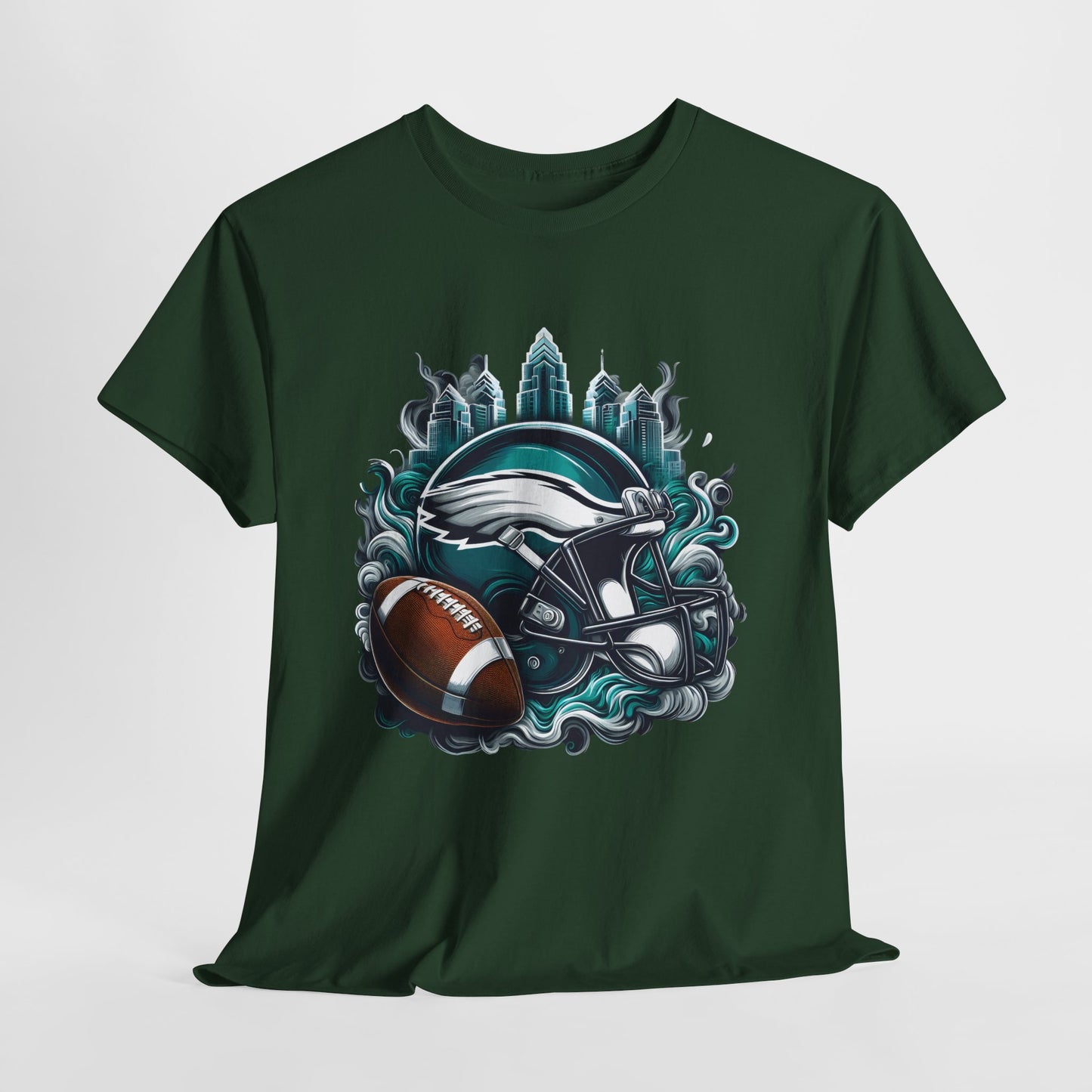 Sports Eagles Football Helmet #29 Unisex Heavy Cotton Tee