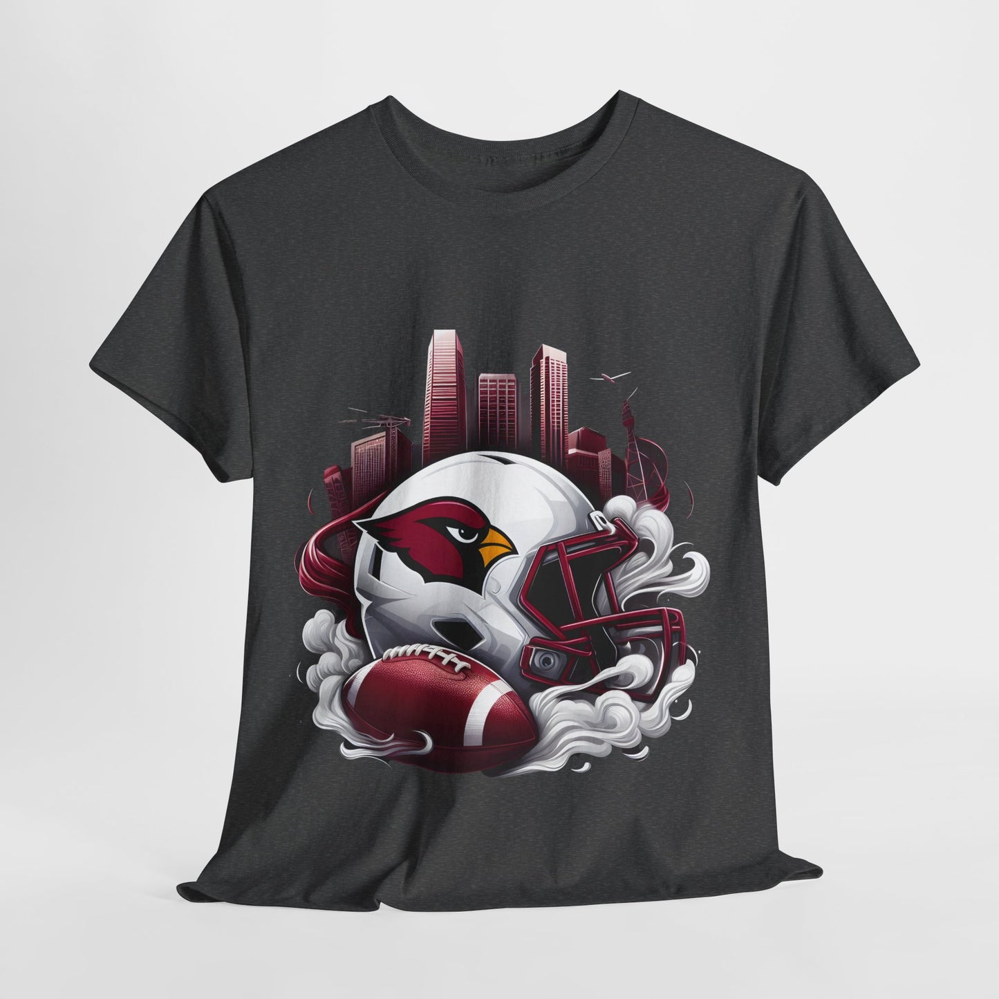 Sports Cardinals Football Helmet #16 Unisex Heavy Cotton Tee