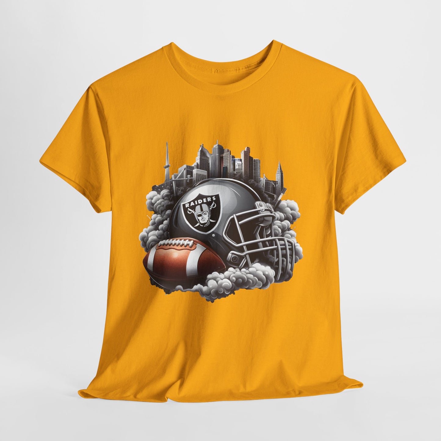 Sports Raiders Football Helmet #1 Unisex Heavy Cotton Tee