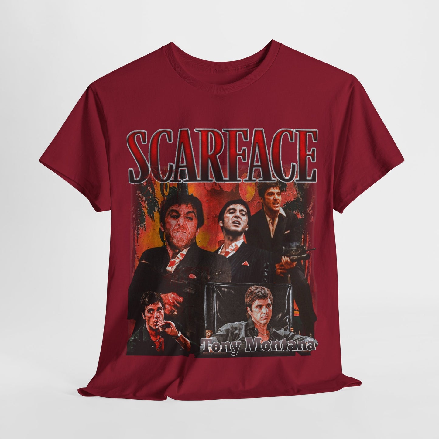 Scarface Tony Montana 2 Unisex Heavy Cotton Tee - 312tshirts 2