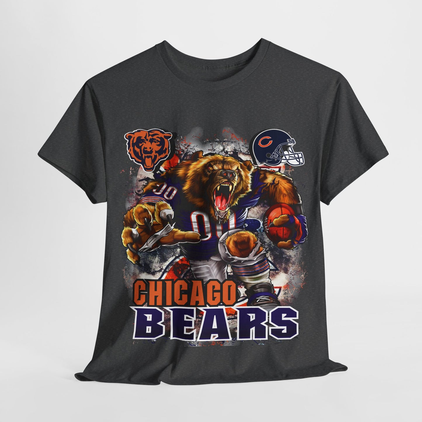 Sports Mascot Chicago Bears Unisex Heavy Cotton Tee