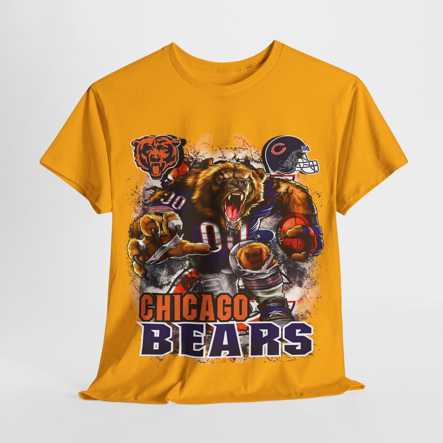 Sports Mascot Chicago Bears Unisex Heavy Cotton Tee