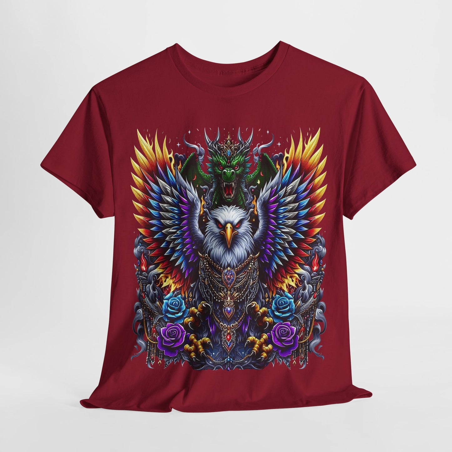 Majestic Owl Graphic Unisex Heavy Cotton Tee - 312tshirts 2