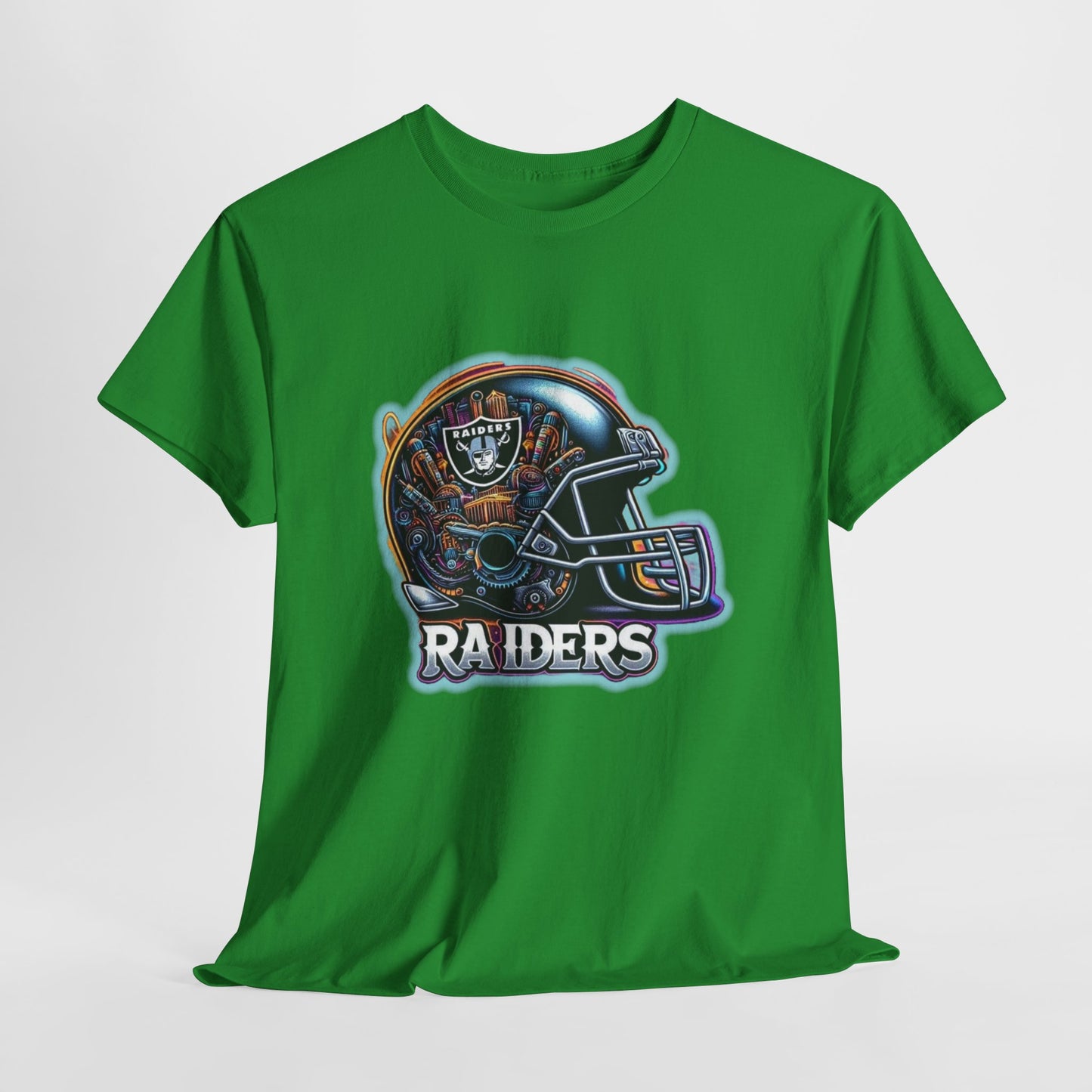 Sports Raiders Football Helmet #2 Unisex Heavy Cotton Tee