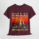 Dallas area codes 2 Unisex Heavy Cotton Tee