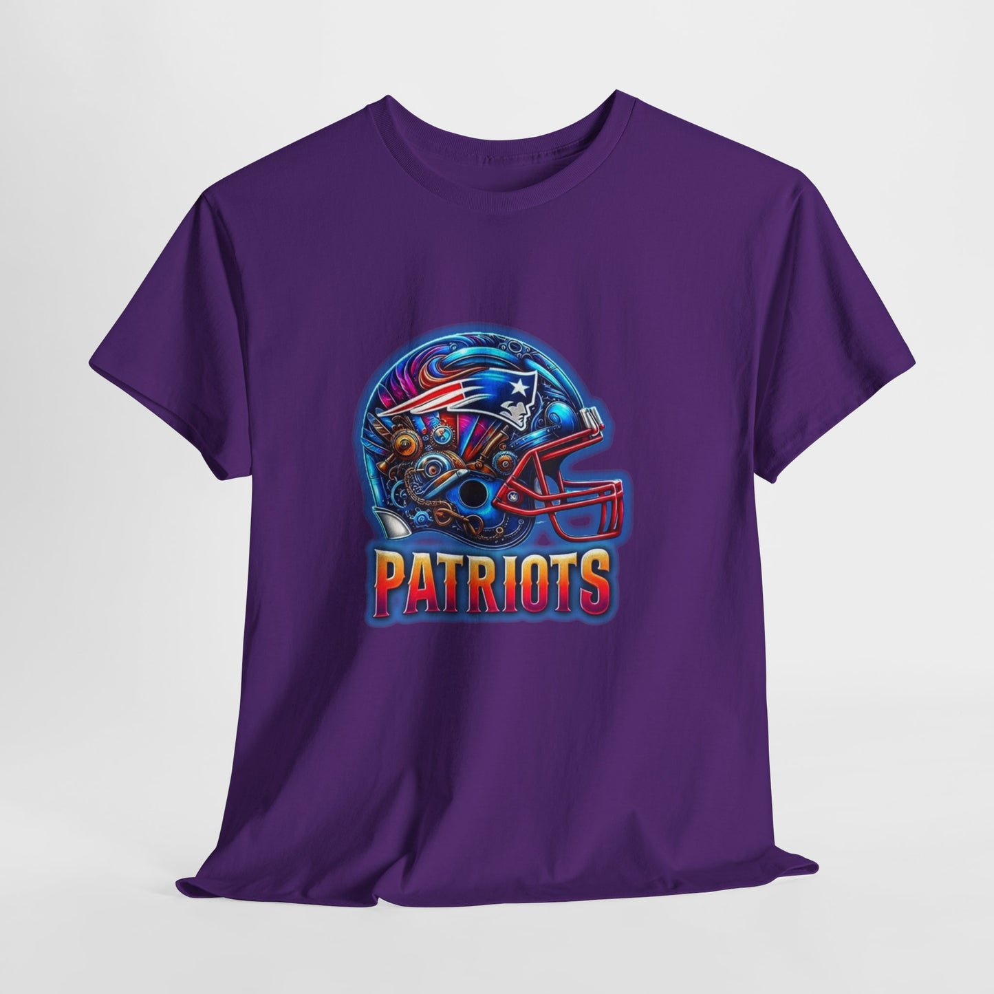 Sports Patriots Football Helmet #2 Unisex Heavy Cotton Tee