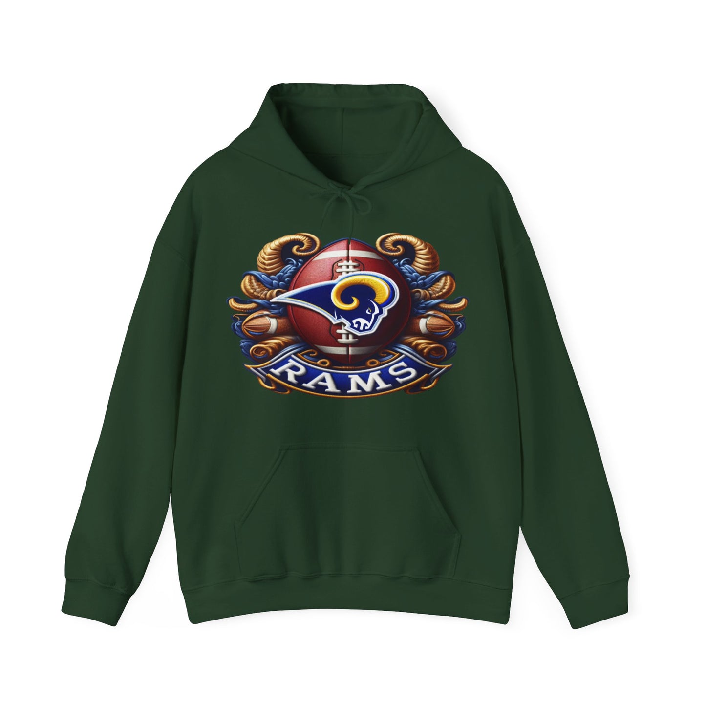 Sports Rams Football Logo #1 Unisex Heavy Sweatshirt Hoodie