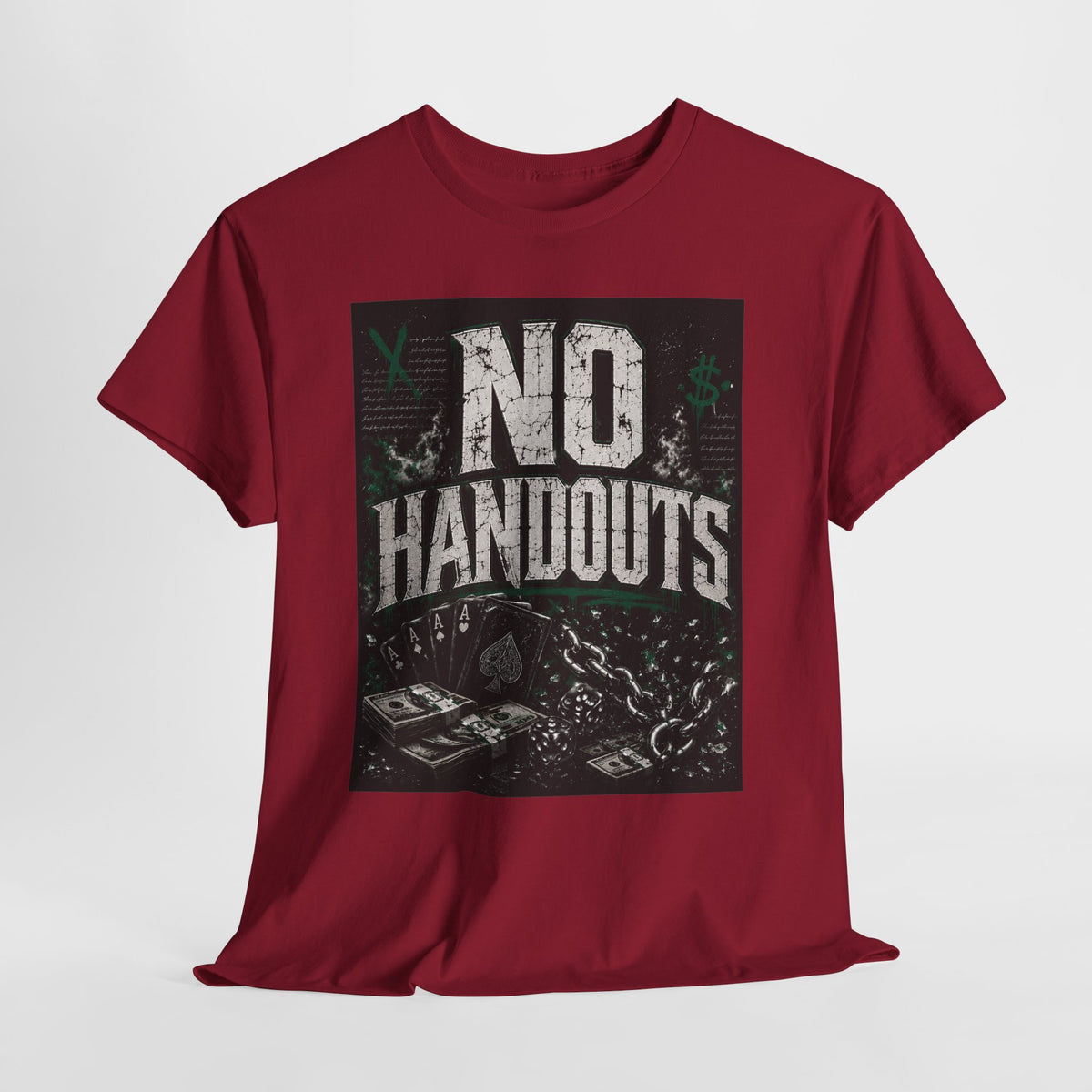 No Handouts #1 Unisex Heavy Cotton Tee