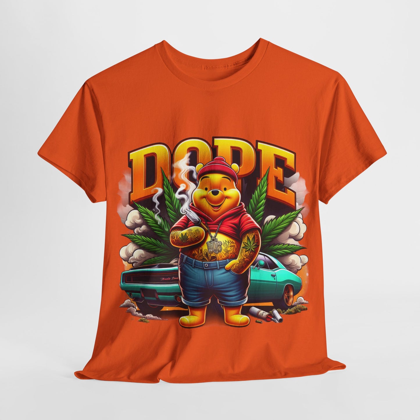420 Dope Vibes Cool Bear #5 Unisex Heavy Cotton Tee