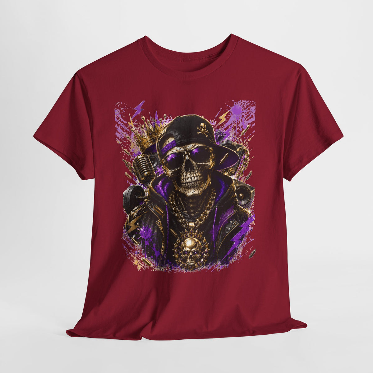 Hip-Hop Skeleton Man #1 Unisex Heavy Cotton Tee