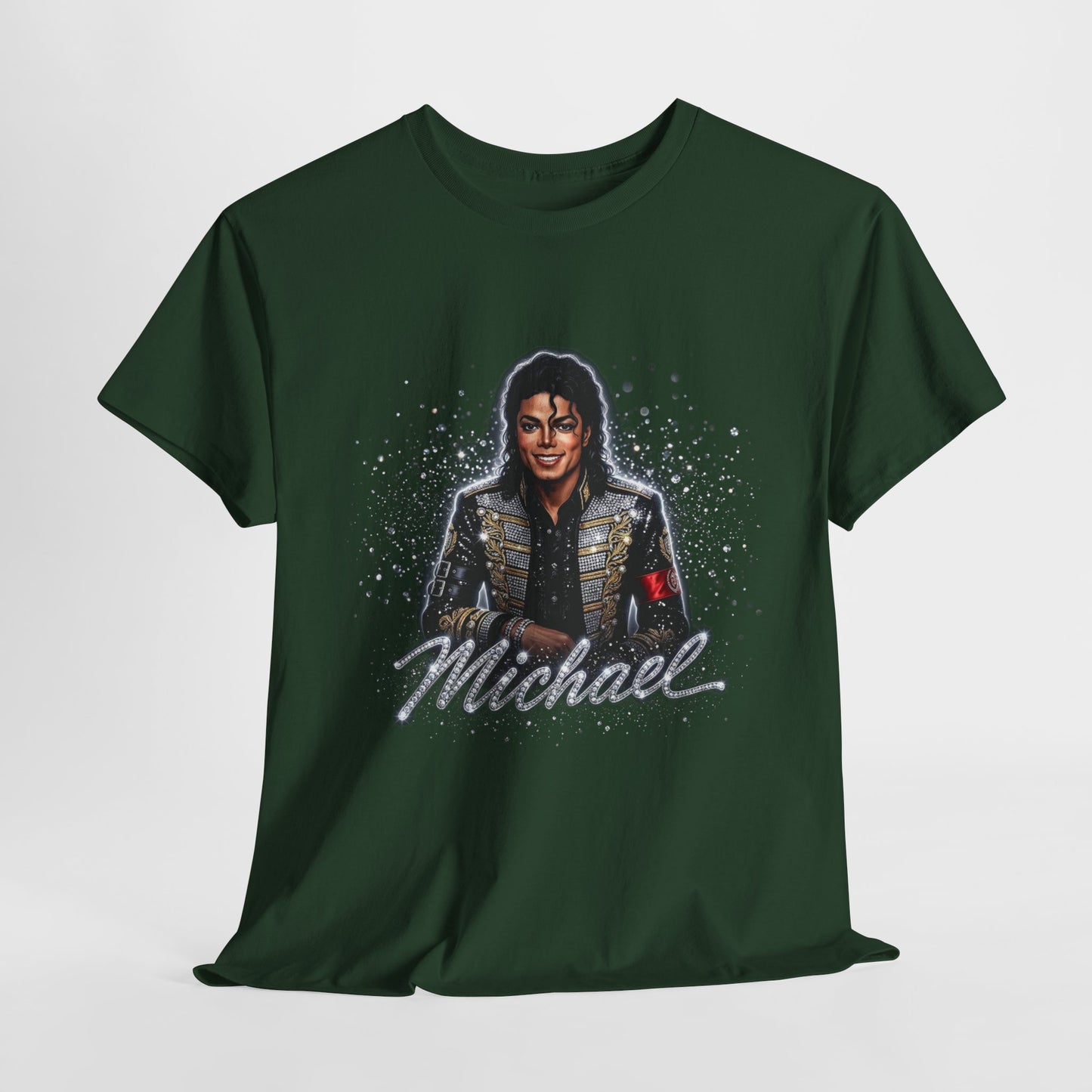 Michael Portrait T‑Shirt — Retro Sparkle Pop Star Tee - 312tshirts 2