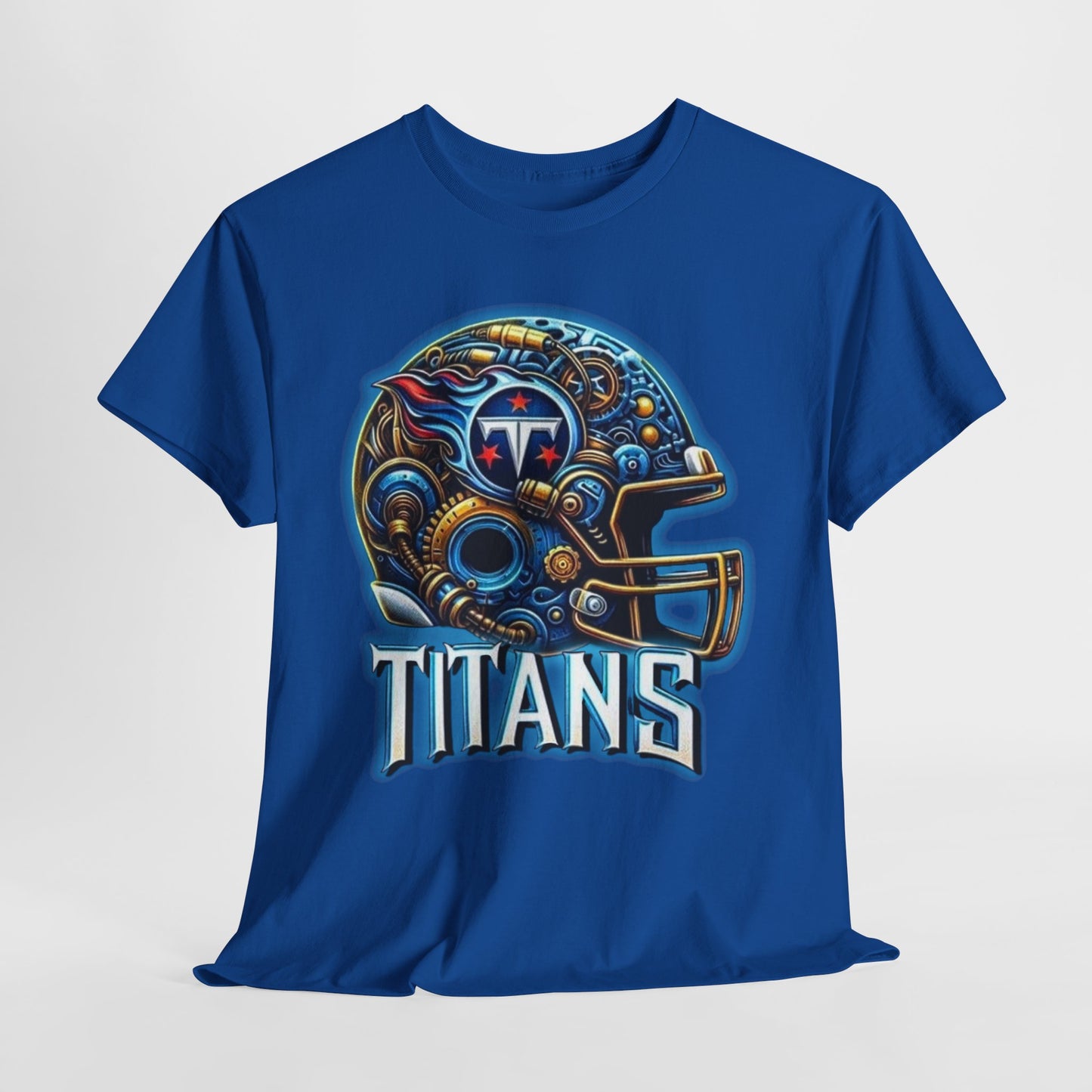 Sports Titans Football Helmet #2 Unisex Heavy Cotton Tee