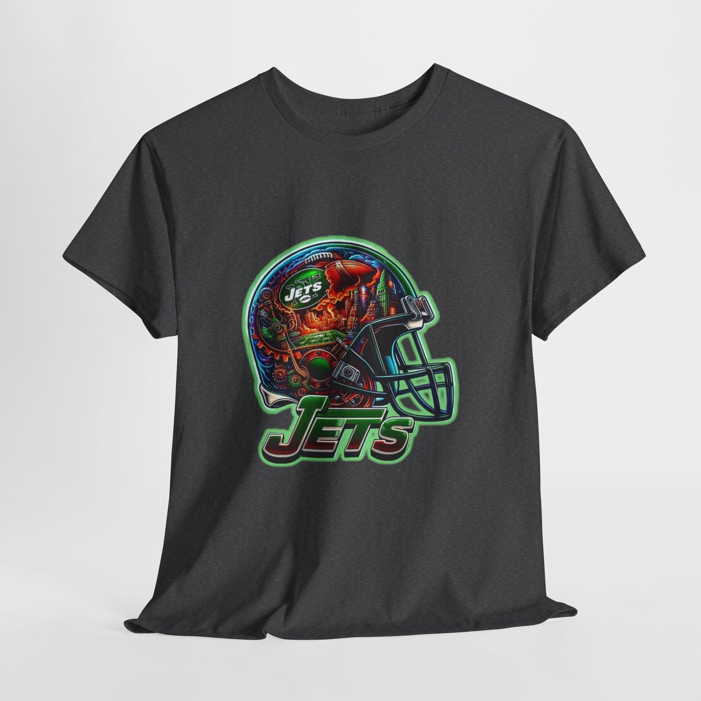 Sports Jets Football Helmet #2 Unisex Heavy Cotton Tee
