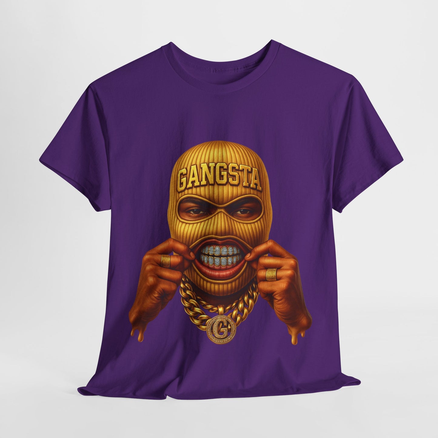 Yellow Ski Mask Unisex Heavy Cotton Tee