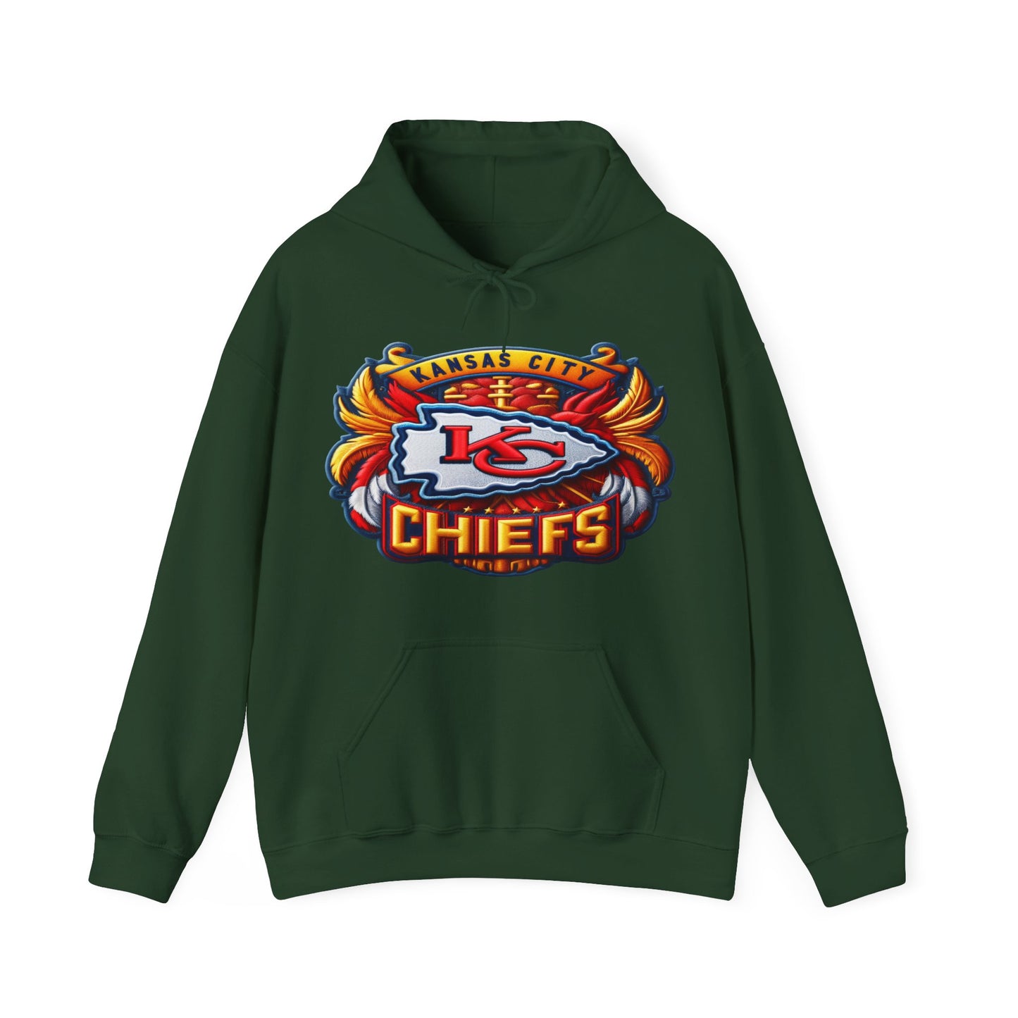 Sports Chiefs Football Logo #1 Unisex Heavy Sweatshirt Hoodie