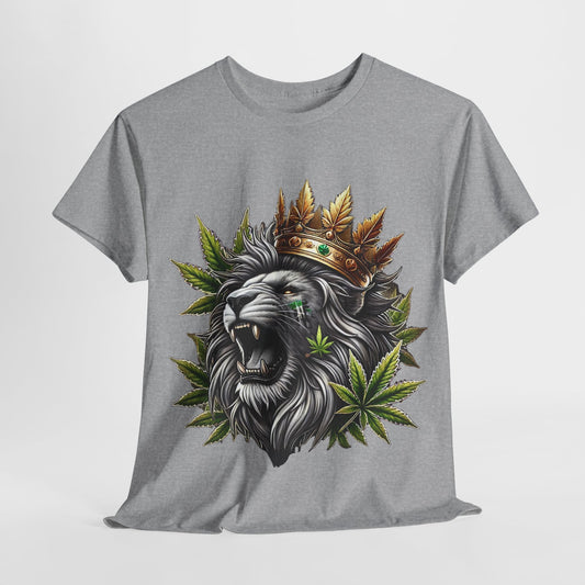 420 Lion with Crown Unisex Heavy Cotton Tee - 312tshirts 2