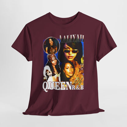 Aaliyah R&B Queen 2 Unisex Heavy Cotton Tee