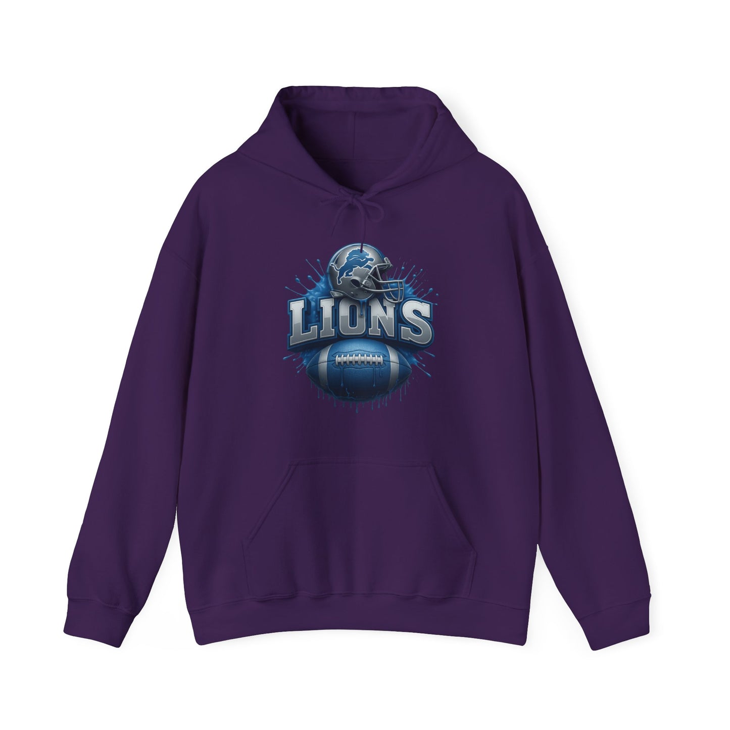 Sports Lions Football Logo #2 Unisex Heavy Sweatshirt Hoodie