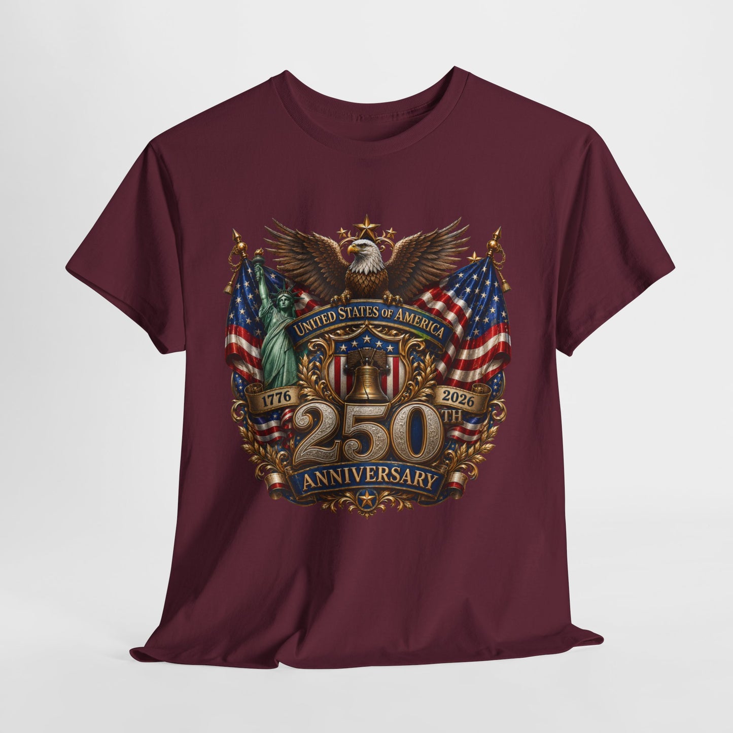 250 Years America #18 Unisex Heavy Cotton Tee - 312tshirts 2