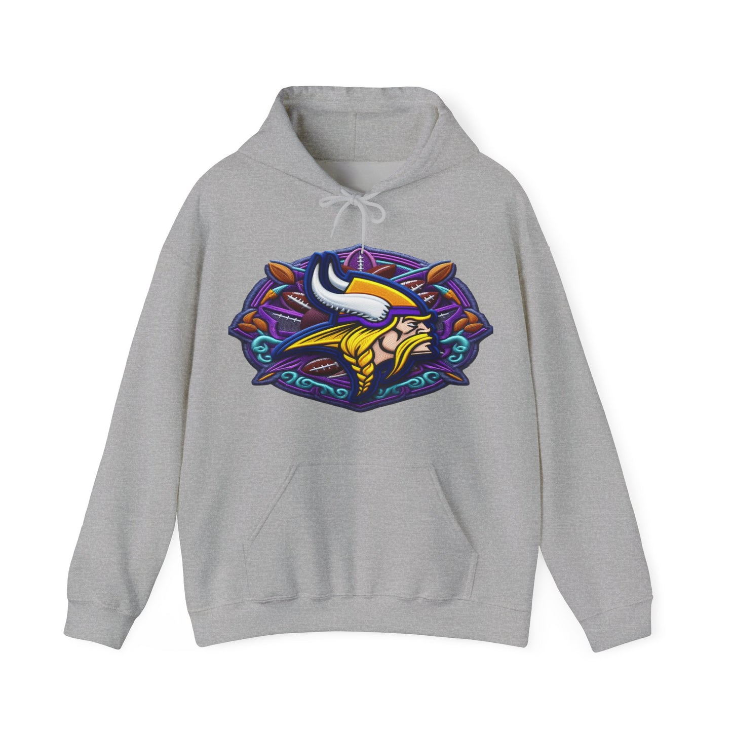 Sports Vikings Football Logo #1 Unisex Heavy Sweatshirt Hoodie
