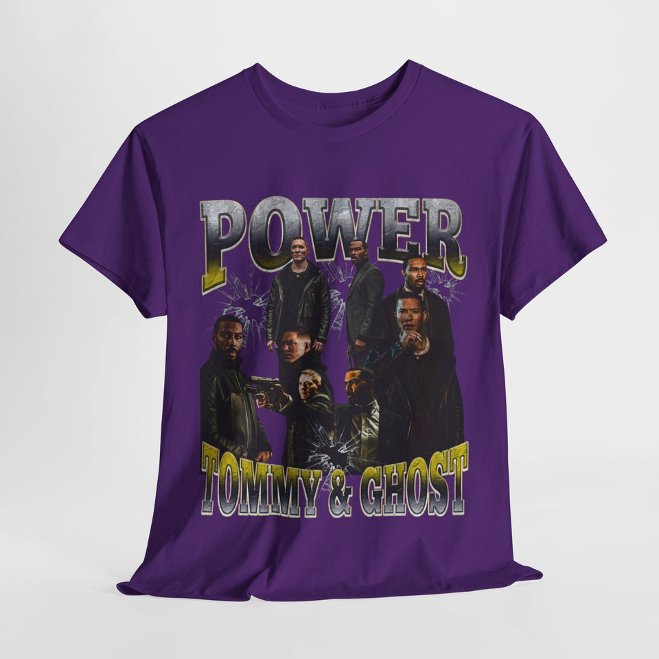 Power,Tommy & Ghost Unisex Heavy Cotton Tee