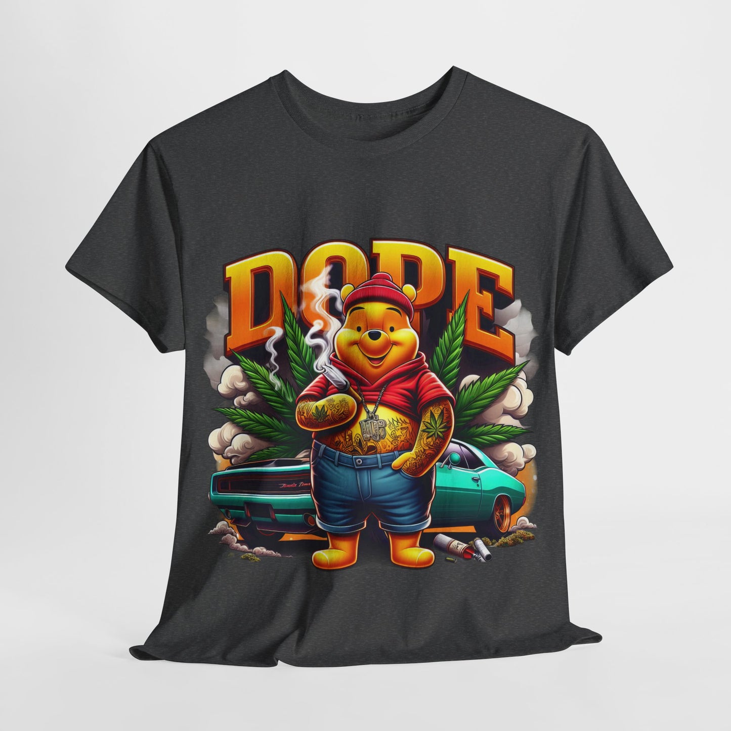 420 Dope Vibes Cool Bear #5 Unisex Heavy Cotton Tee