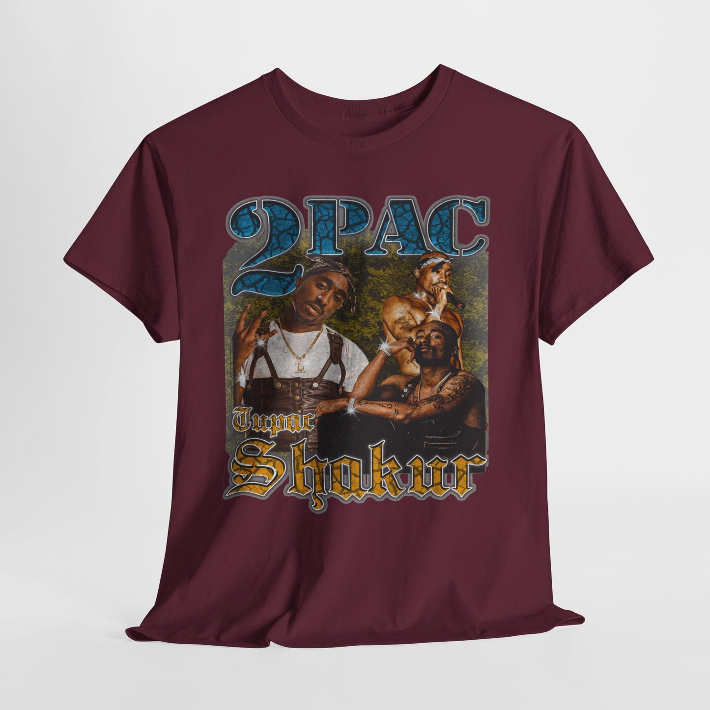 Pac 2 Hip-Hop Unisex Heavy Cotton Tee - 312tshirts 2