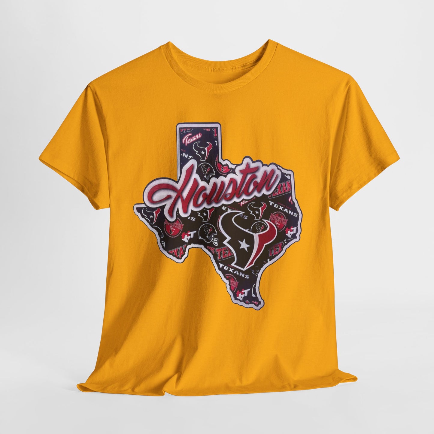 Sports Houston Football Logo Unisex Heavy Cotton Tee