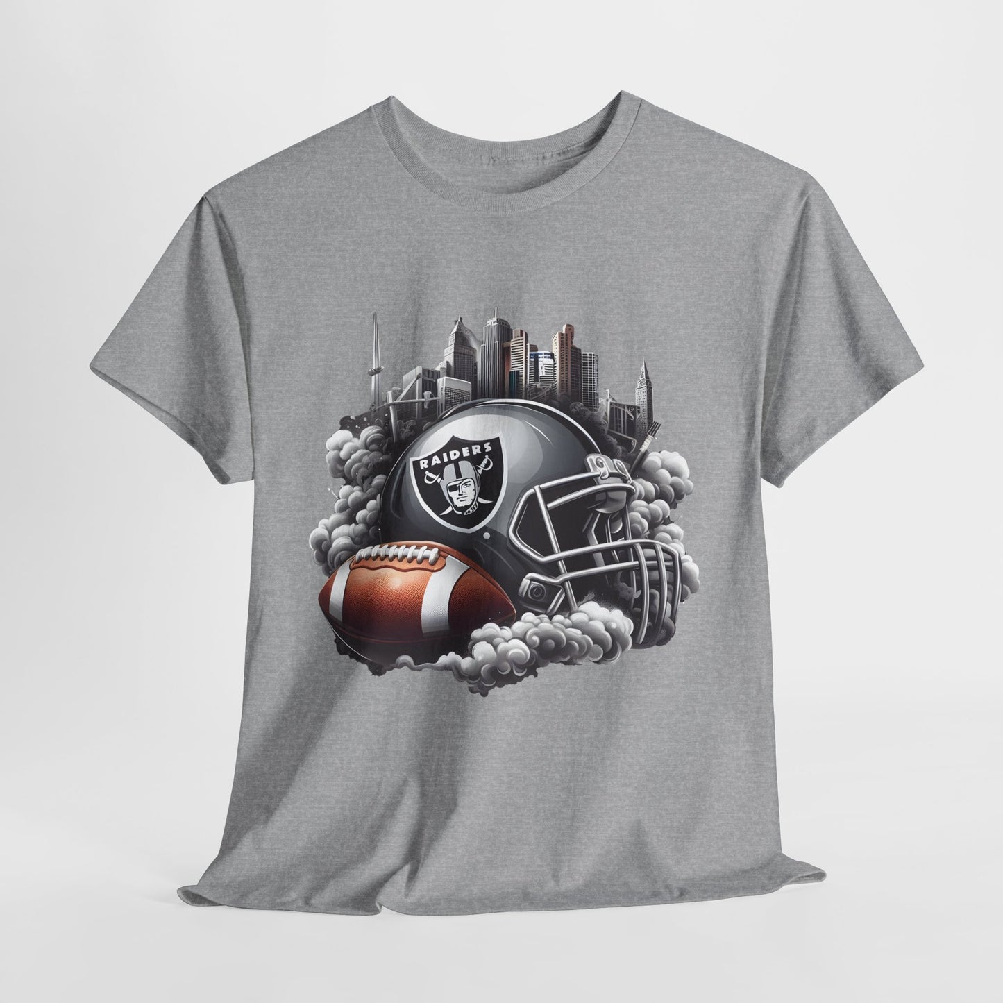 Sports Raiders Football Helmet #1 Unisex Heavy Cotton Tee