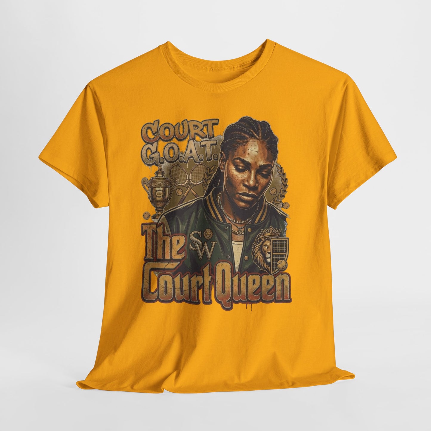 The Court Queen "G.O.A.T." #1 Unisex Heavy Cotton Tee - 312tshirts 2